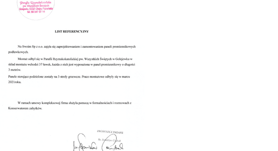 list referencyjny
